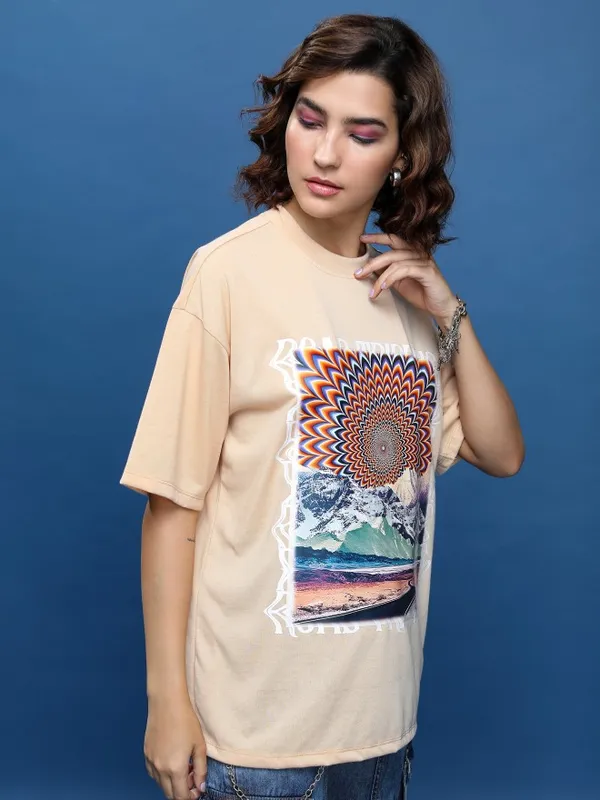 Printed Oversized Fit T-Shirt