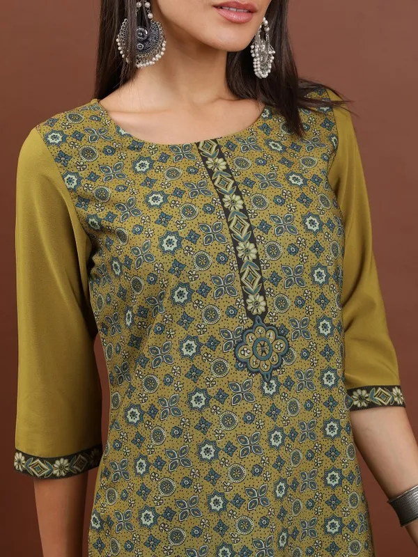 Printed Straight Kurta