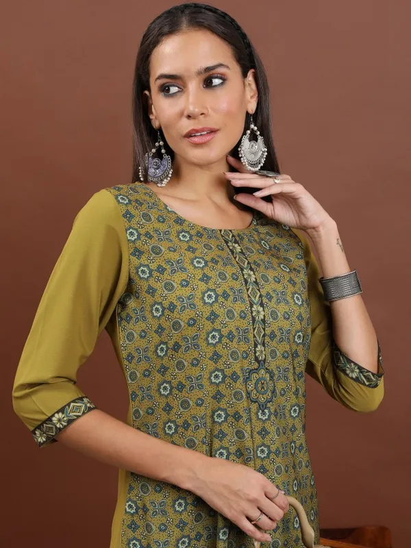 Printed Straight Kurta