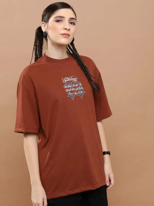 Unisex Round Neck Printed T-Shirt