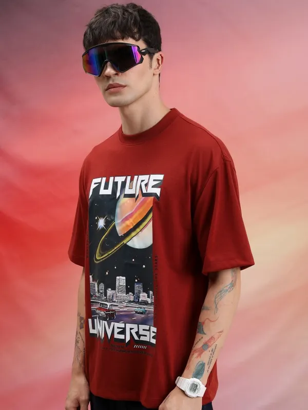 Unisex Printed Round Neck T-Shirt