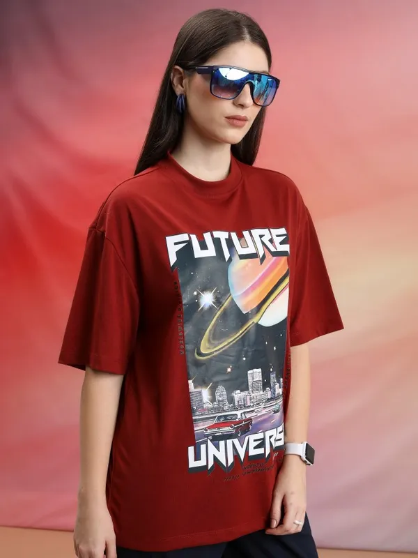 Unisex Printed Round Neck T-Shirt