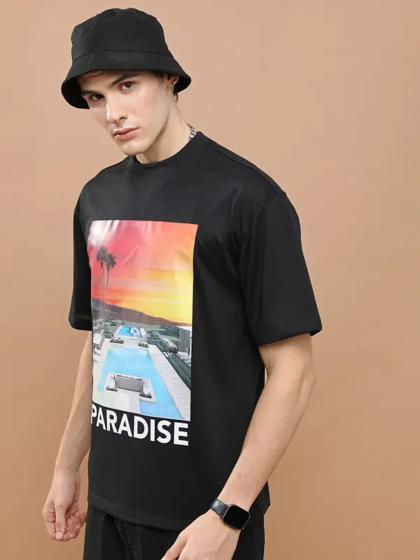 Unisex Round Neck Printed T-Shirt