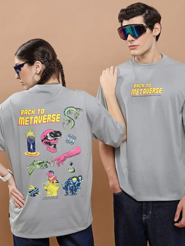 Unisex Round Neck Printed T-Shirt