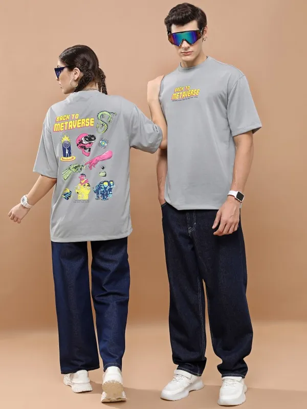 Unisex Round Neck Printed T-Shirt