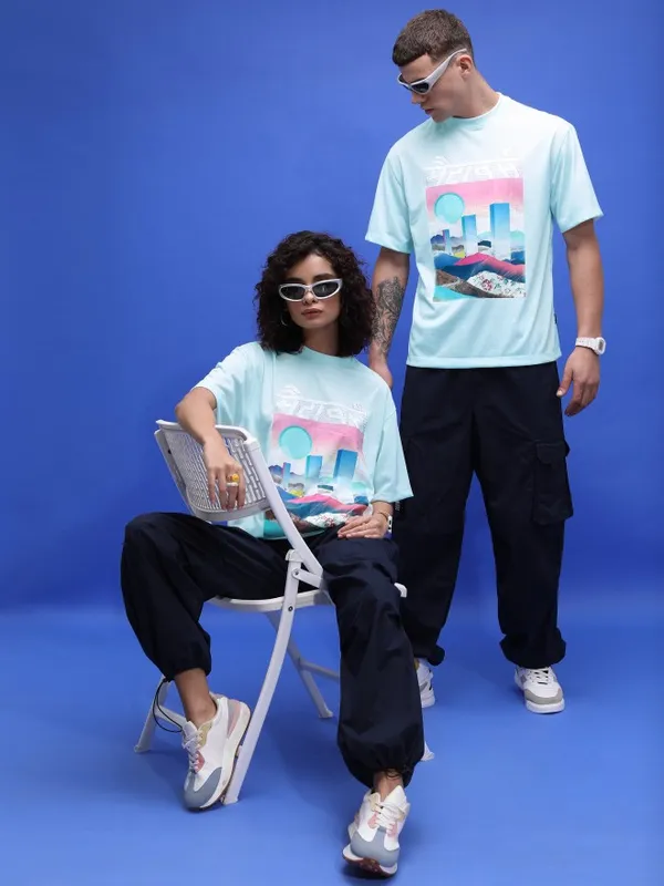 Unisex Printed Round Neck T-Shirt