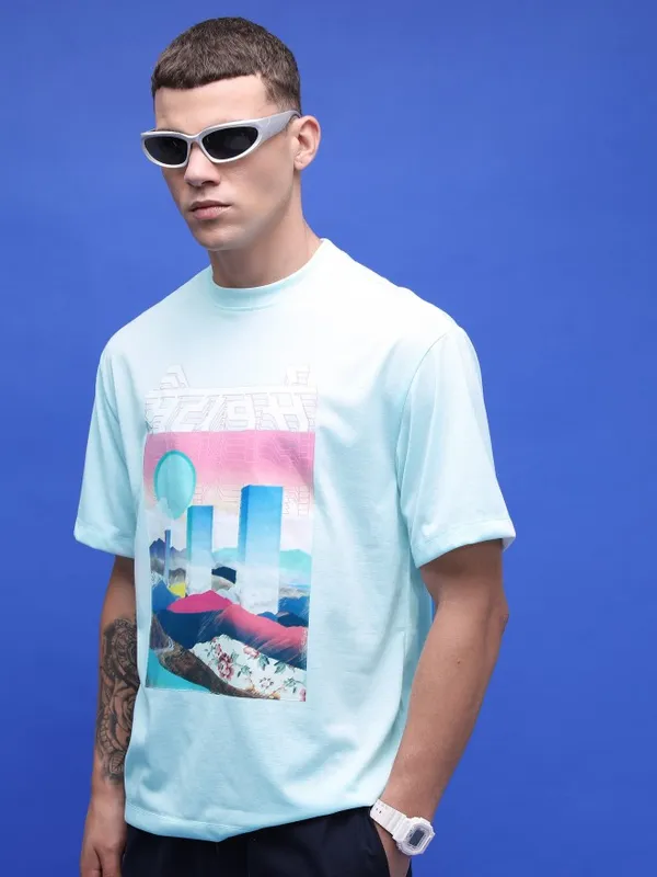 Unisex Printed Round Neck T-Shirt