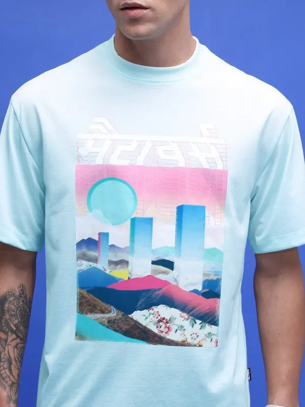 Unisex Printed Round Neck T-Shirt