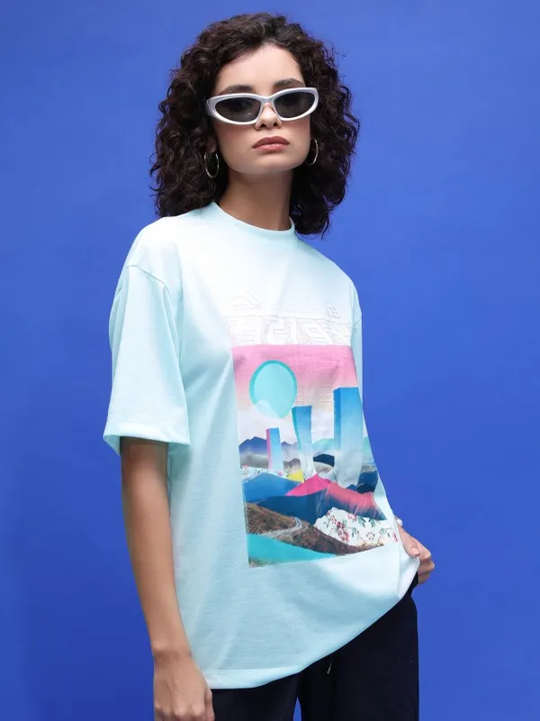 Unisex Printed Round Neck T-Shirt