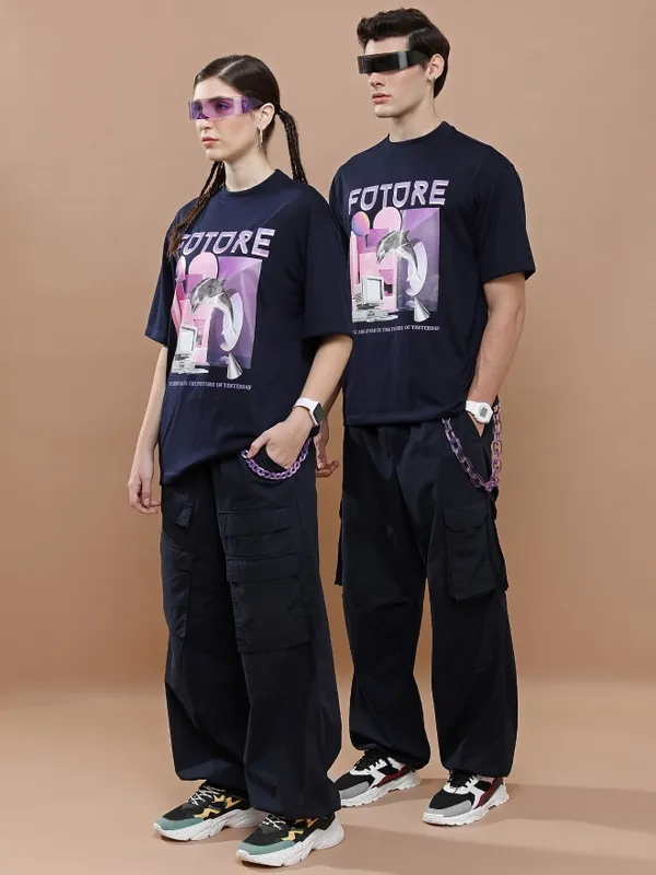 Unisex Round Neck Printed T-Shirt