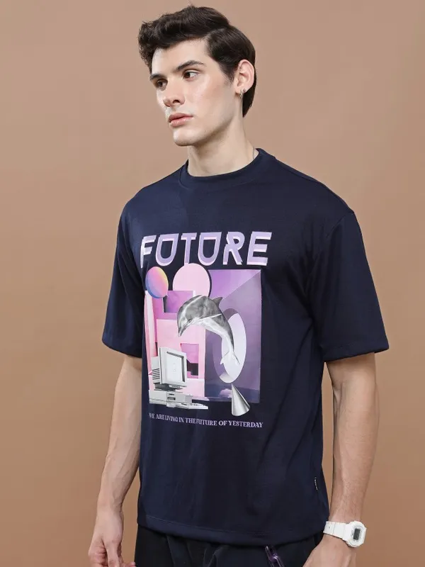 Unisex Round Neck Printed T-Shirt