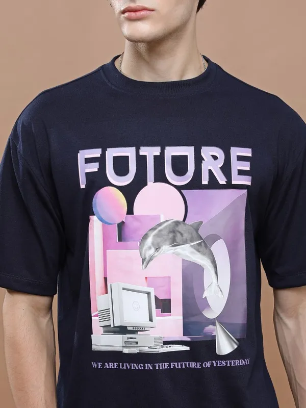 Unisex Round Neck Printed T-Shirt