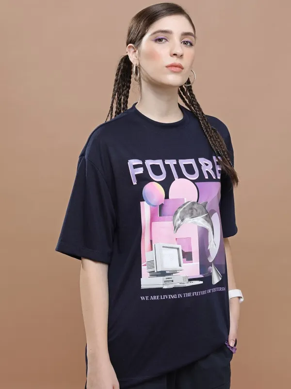 Unisex Round Neck Printed T-Shirt