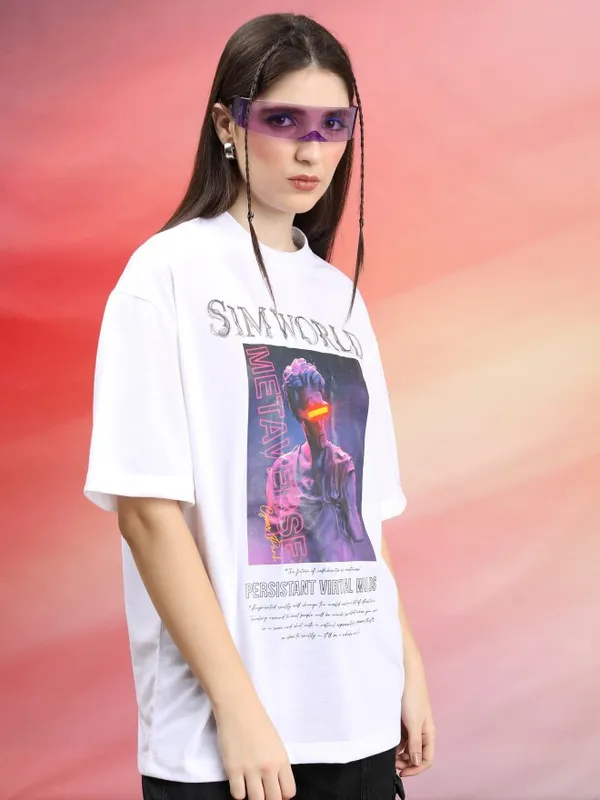 Unisex Printed Round Neck T-Shirt