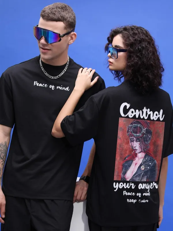 Unisex Printed Round Neck T-Shirt