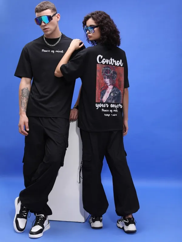 Unisex Printed Round Neck T-Shirt