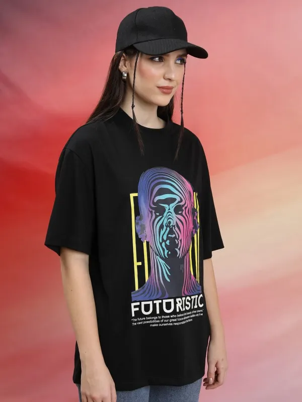 Unisex Printed Round Neck T-Shirt