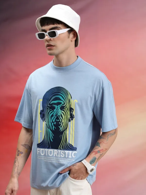 Unisex Printed Round Neck T-Shirt