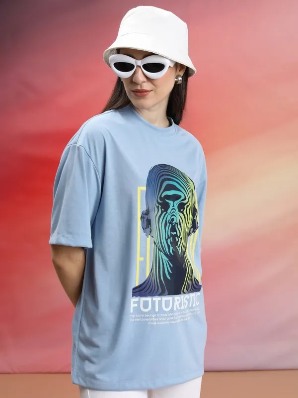 Unisex Printed Round Neck T-Shirt