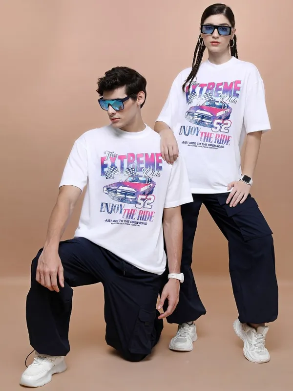 Unisex Round Neck Printed T-Shirt