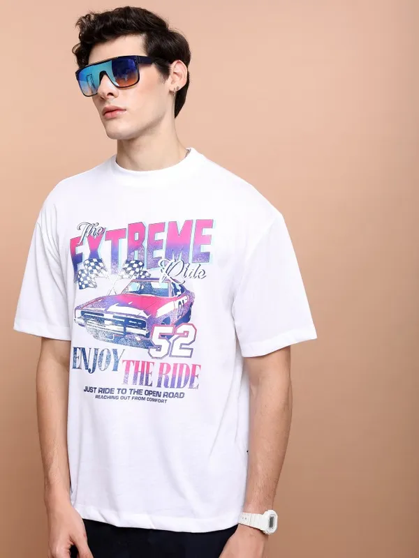 Unisex Round Neck Printed T-Shirt