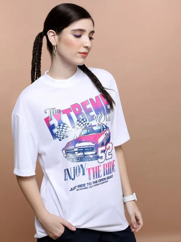 Unisex Round Neck Printed T-Shirt