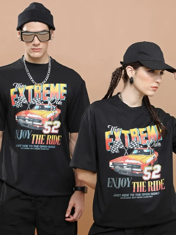 Unisex Round Neck Printed T-Shirt