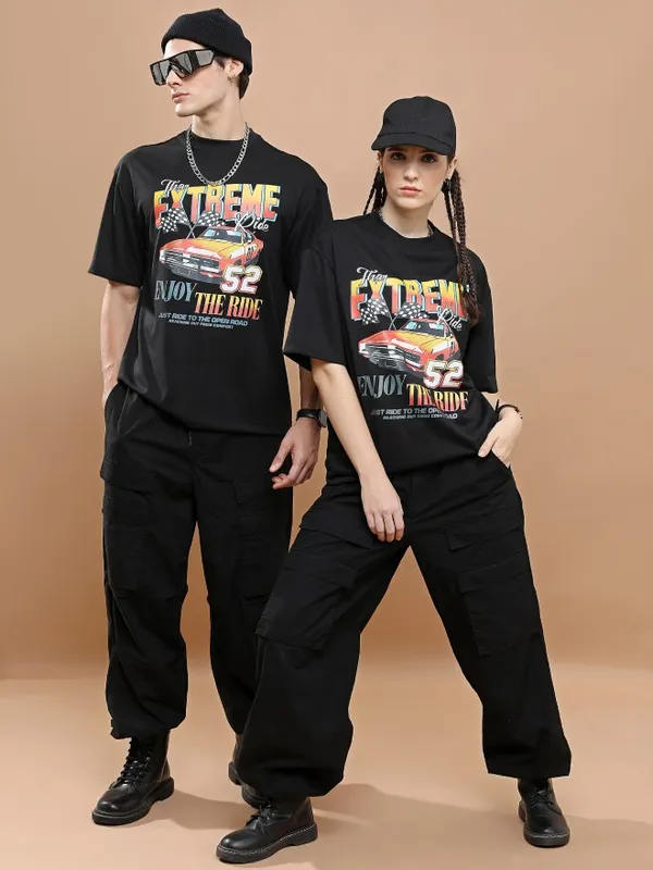 Unisex Round Neck Printed T-Shirt