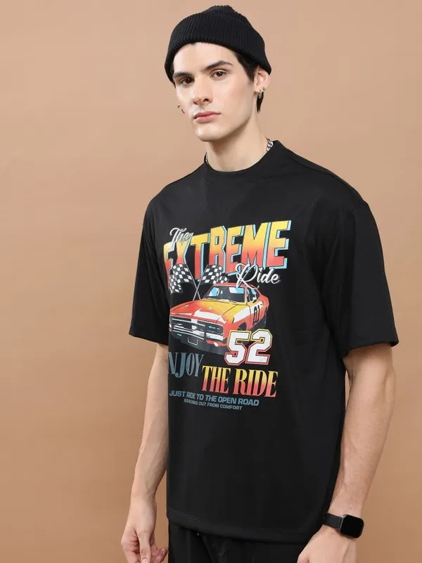 Unisex Round Neck Printed T-Shirt