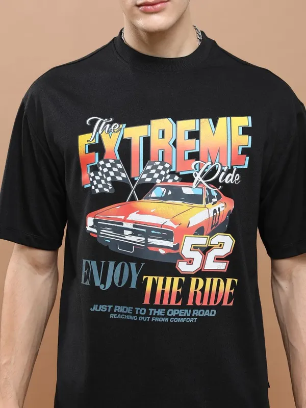 Unisex Round Neck Printed T-Shirt