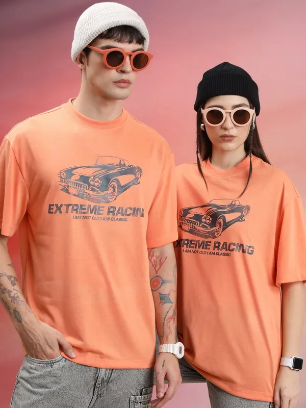 Unisex Printed Round Neck T-Shirt