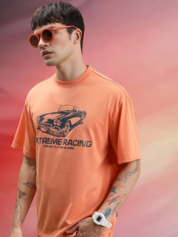 Unisex Printed Round Neck T-Shirt