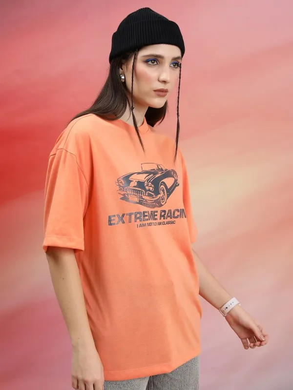 Unisex Printed Round Neck T-Shirt