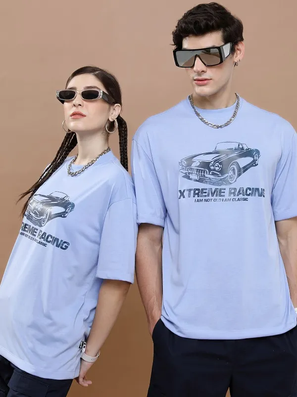 Unisex Round Neck Printed T-Shirt
