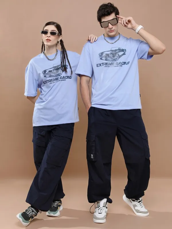 Unisex Round Neck Printed T-Shirt