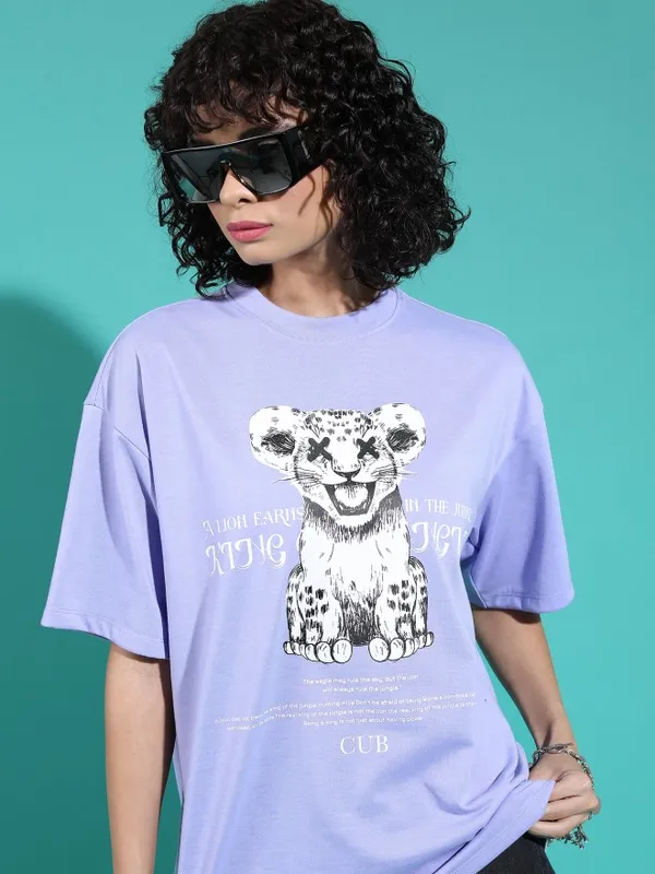 Printed Oversized Fit T-Shirt