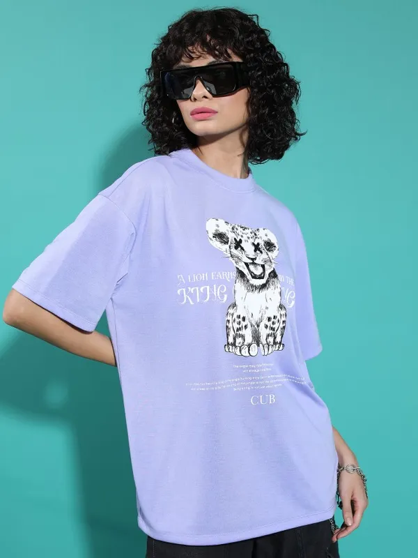 Printed Oversized Fit T-Shirt