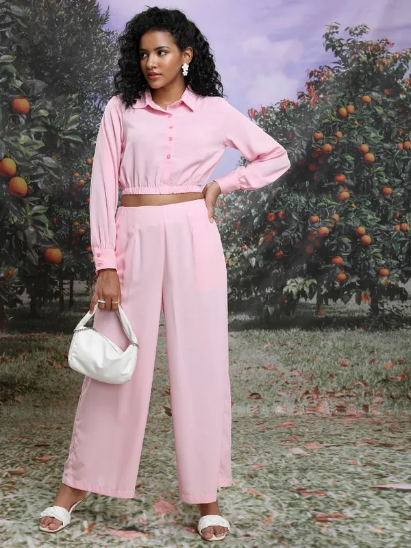  Tokyo Talkies Women Pink Co-Ords
