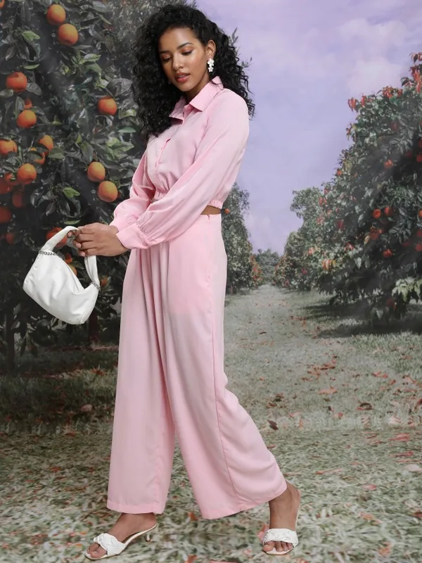  Tokyo Talkies Women Pink Co-Ords