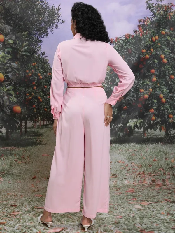 Tokyo Talkies Women Pink Co-Ords