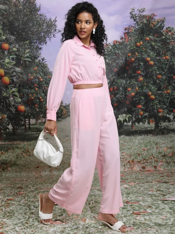  Tokyo Talkies Women Pink Co-Ords