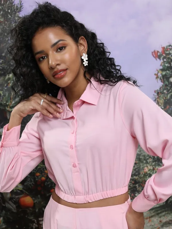  Tokyo Talkies Women Pink Co-Ords