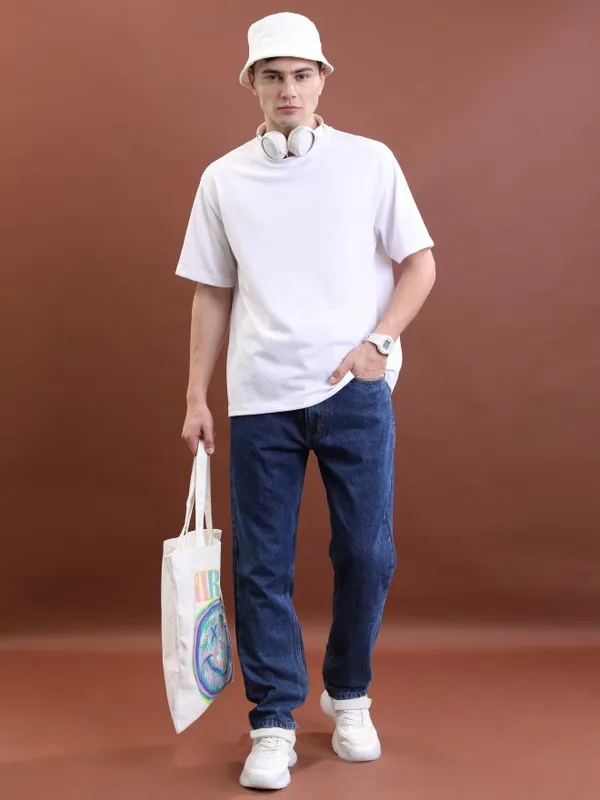  Highlander Men Blue Straight Fit Clean Look Jeans