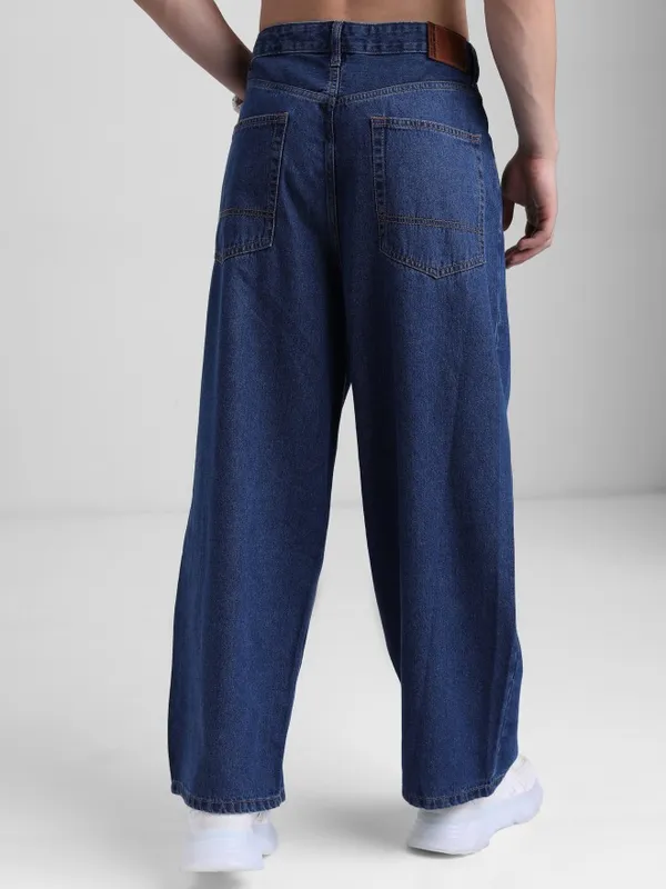  Highlander Men Blue Loose Fit Clean Look Jeans