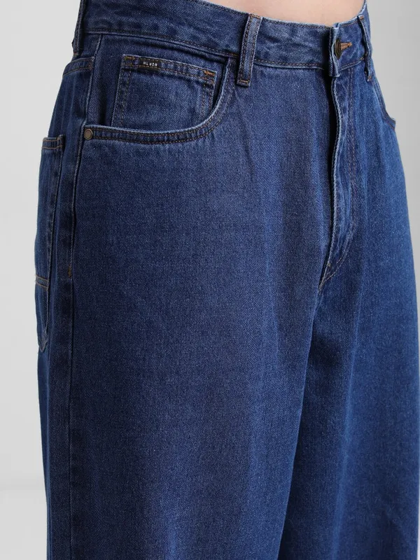  Highlander Men Blue Loose Fit Clean Look Jeans