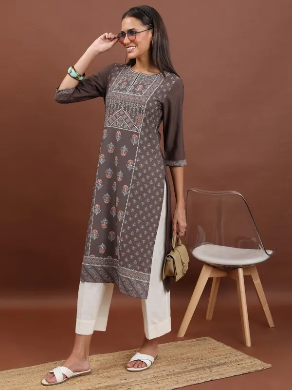 Printed Straight Kurta