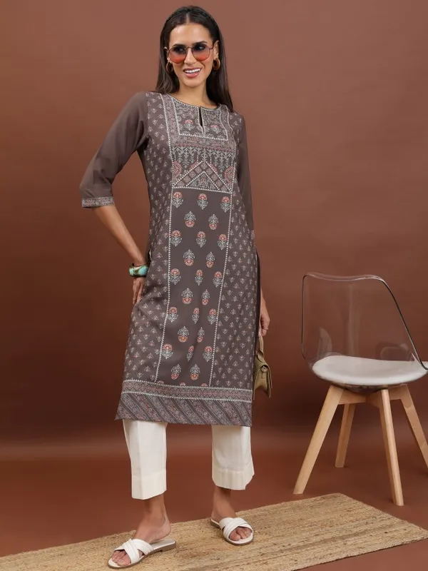 Printed Straight Kurta