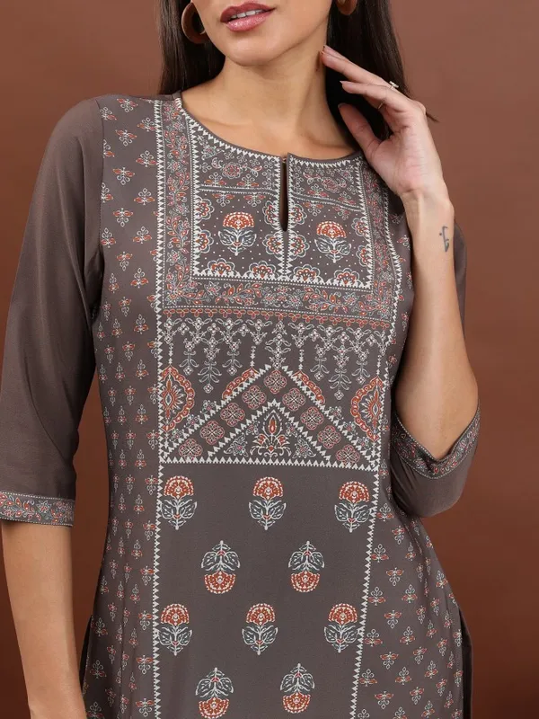 Printed Straight Kurta