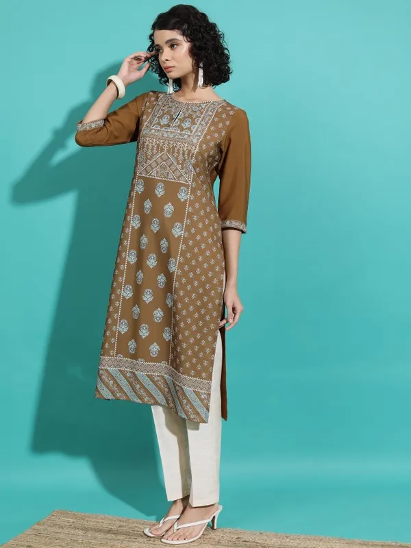 Floral Straight Kurta