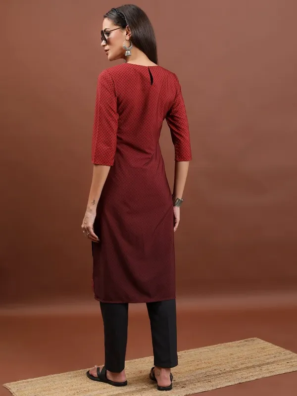 Printed Straight Kurta